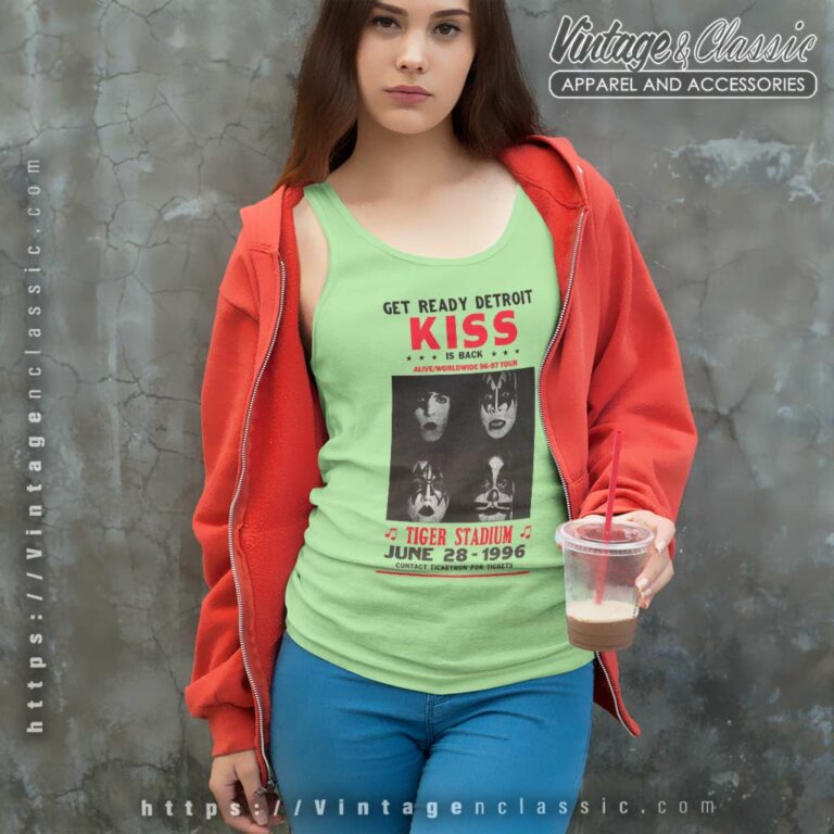 Kiss Shirt Alive Worldwide 96 97 Tour Tank Top Racerback Kiss Shirt Alive Worldwide 96 97 Tour Tank Top Racerback