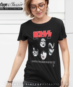 Kiss Shirt Alive Worldwide 96 97 Women TShirt