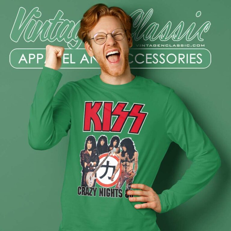 Kiss Shirt Crazy Nights 88 Tour Long Sleeve Tee Kiss Shirt Crazy Nights 88 Tour Long Sleeve Tee