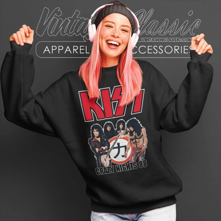 Kiss Shirt Crazy Nights 88 Tour Sweatshirt Kiss Shirt Crazy Nights 88 Tour Sweatshirt