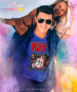 Kiss Shirt Crazy Nights 88 Tour V Neck TShirt