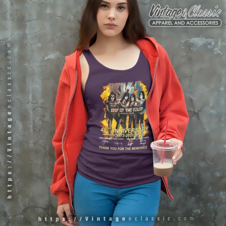 Kiss Shirt End Of The Road 48th Anniversary Tank Top Racerback Kiss Shirt End Of The Road 48th Anniversary Tank Top Racerback
