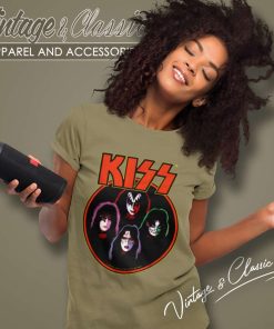 Kiss Shirt Logo With Members Women TShirt
