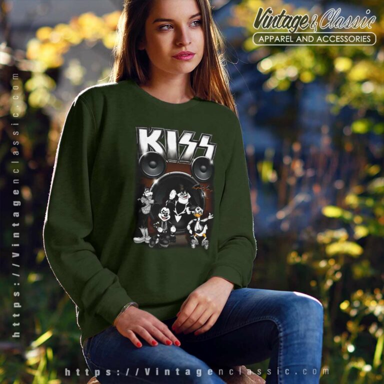 Kiss Shirt Mickey Mouse Donald Duck Goofy Sweatshirt Kiss Shirt Mickey Mouse Donald Duck Goofy Sweatshirt
