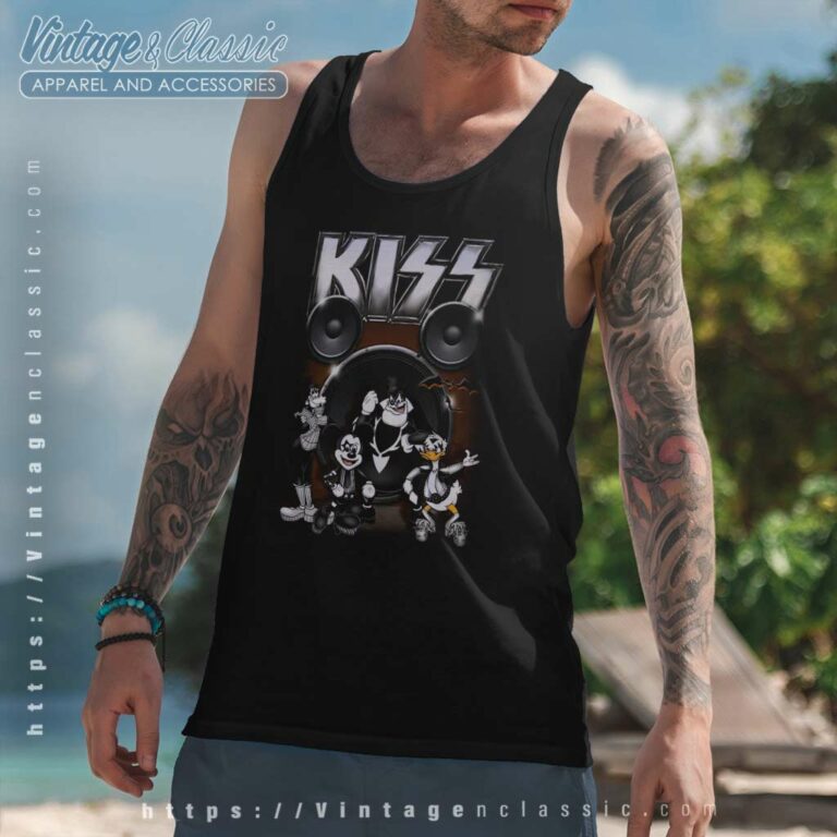 Kiss Shirt Mickey Mouse Donald Duck Goofy Tank Top Racerback Kiss Shirt Mickey Mouse Donald Duck Goofy Tank Top Racerback