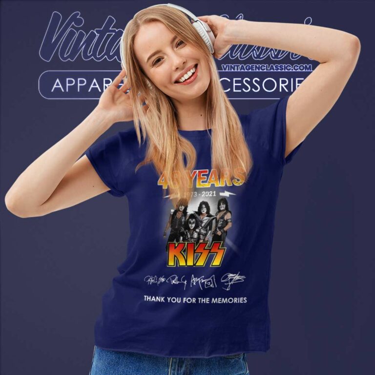Kiss Shirt Signatures Thank You For The Memories Women TShirt Kiss Shirt Signatures Thank You For The Memories Women TShirt