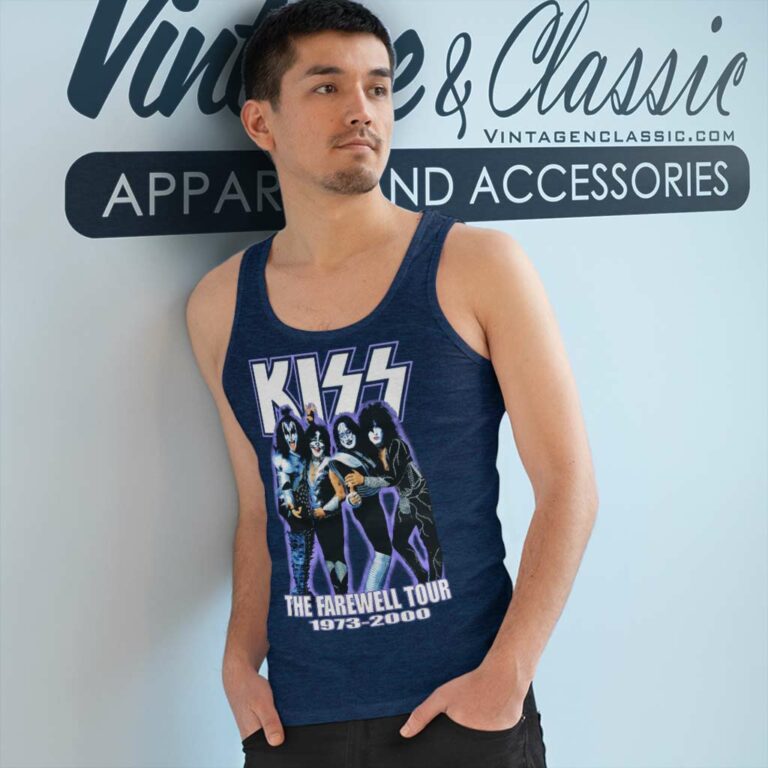 Kiss Shirt The Farewell 1973 2000 Tank Top Racerback Kiss Shirt The Farewell 1973 2000 Tank Top Racerback