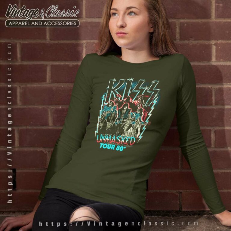 Kiss Unmasked Tour 80 Long Sleeve Tee Kiss Unmasked Tour 80 Long Sleeve Tee