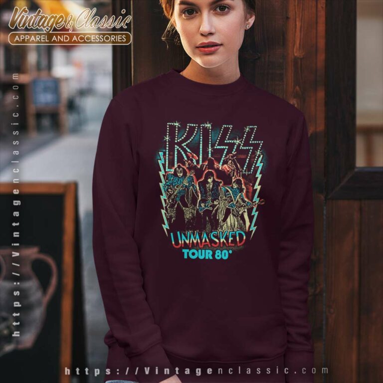 Kiss Unmasked Tour 80 Sweatshirt Kiss Unmasked Tour 80 Sweatshirt