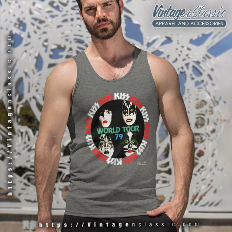 Kiss World Tour 1979 Tank Top Racerback Kiss World Tour 1979 Tank Top Racerback