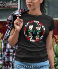 Kiss World Tour 1979 Women TShirt