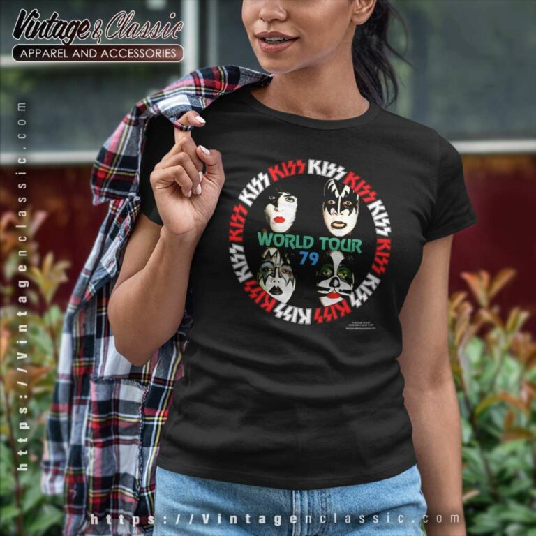 Kiss World Tour 1979 Women TShirt Kiss World Tour 1979 Women TShirt