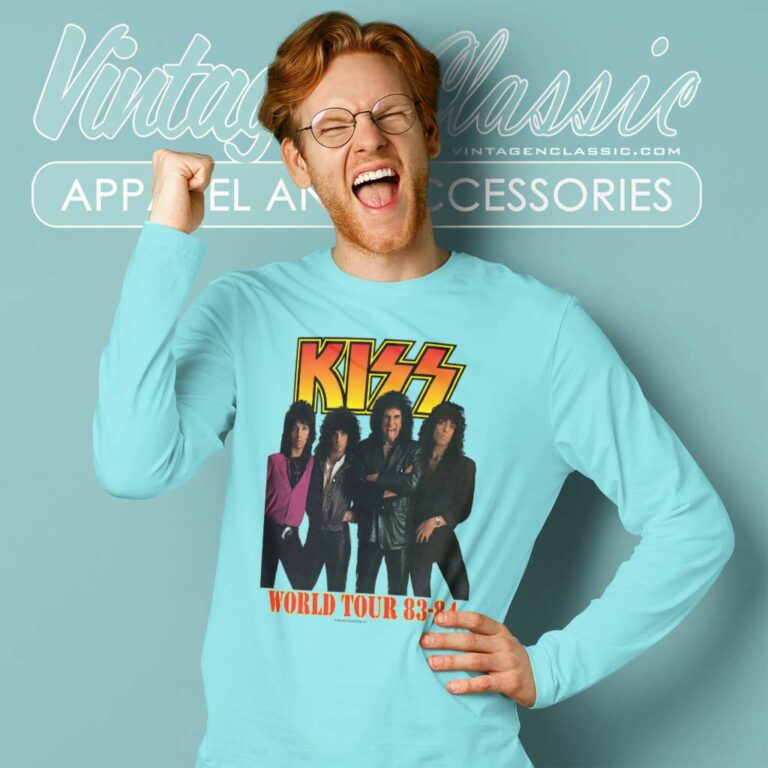 Kiss World Tour 83 84 Long Sleeve Tee Kiss World Tour 83 84 Long Sleeve Tee