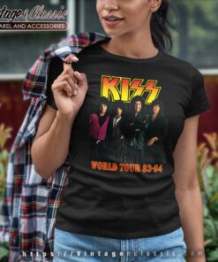 Kiss World Tour 83 84 Women TShirt