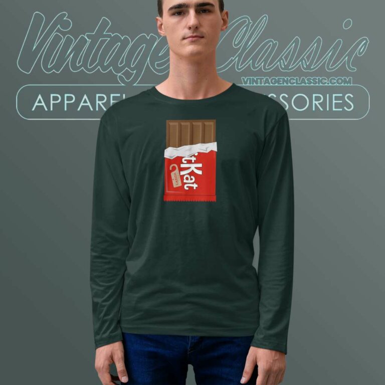 Kit Kat Chocolate Bar Candy Halloween Long Sleeve Tee Kit Kat Chocolate Bar Candy Halloween Long Sleeve Tee