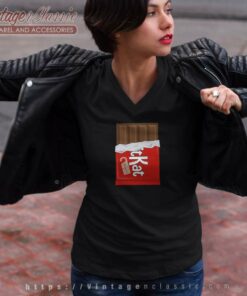 Kit Kat Chocolate Bar Candy Halloween V Neck TShirt