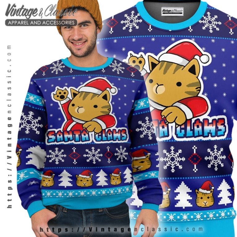 Kitty Santa Claws Ugly Christmas Sweater Ugly Sweater Kitty Santa Claws Ugly Christmas Sweater Ugly Sweater