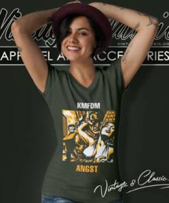 Kmfdm Angst V Neck TShirt