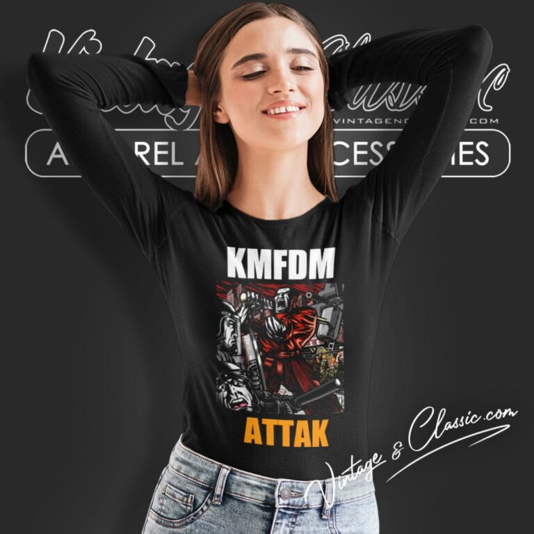 Kmfdm Attak Long Sleeve Tee Kmfdm Attak Long Sleeve Tee