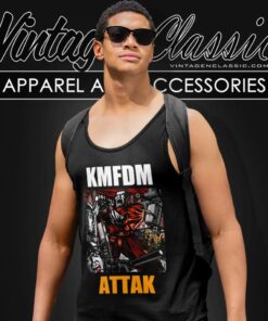 Kmfdm Attak Tank Top Racerback