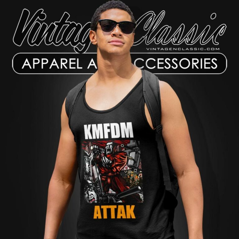 Kmfdm Attak Tank Top Racerback Kmfdm Attak Tank Top Racerback