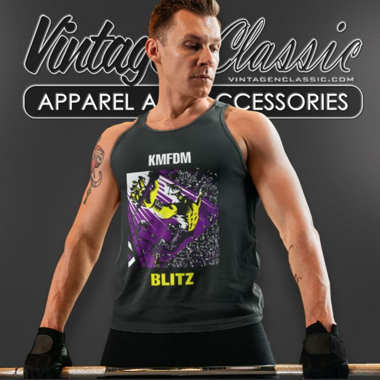 Kmfdm Blitz Tank Top Racerback Kmfdm Blitz Tank Top Racerback