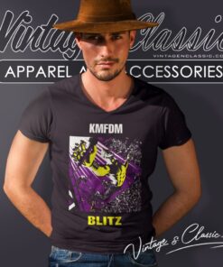 Kmfdm Blitz V Neck TShirt