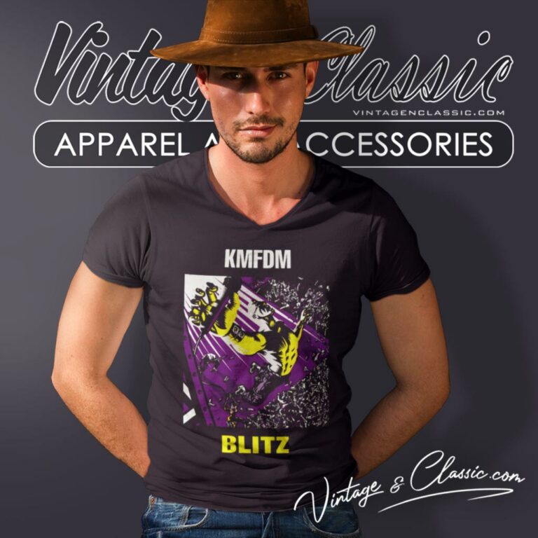 Kmfdm Blitz V Neck TShirt Kmfdm Blitz V Neck TShirt