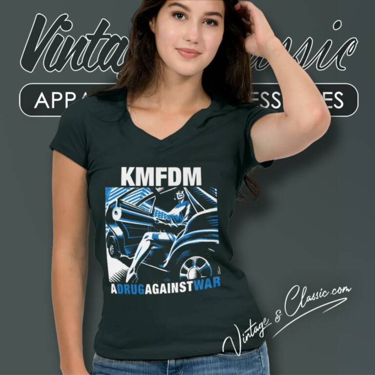 Kmfdm Drug V Neck TShirt Kmfdm Drug V Neck TShirt