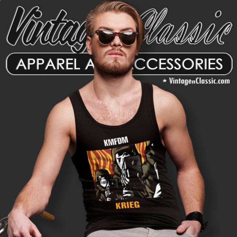 Kmfdm Krieg Tank Top Racerback Kmfdm Krieg Tank Top Racerback