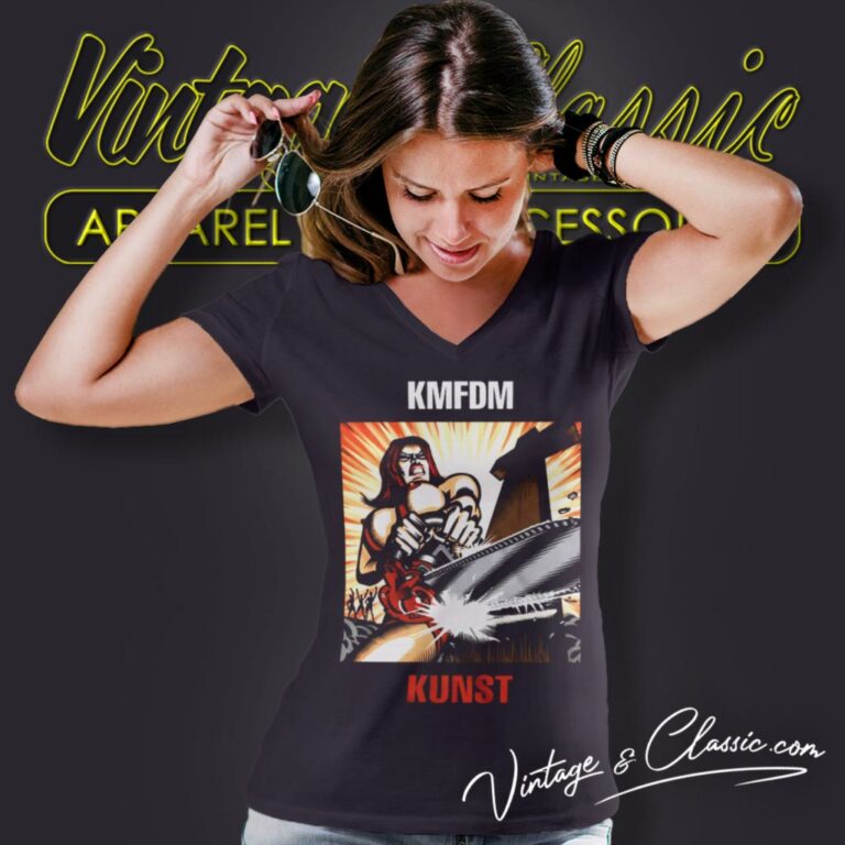 Kmfdm Kunst V Neck TShirt Kmfdm Kunst V Neck TShirt