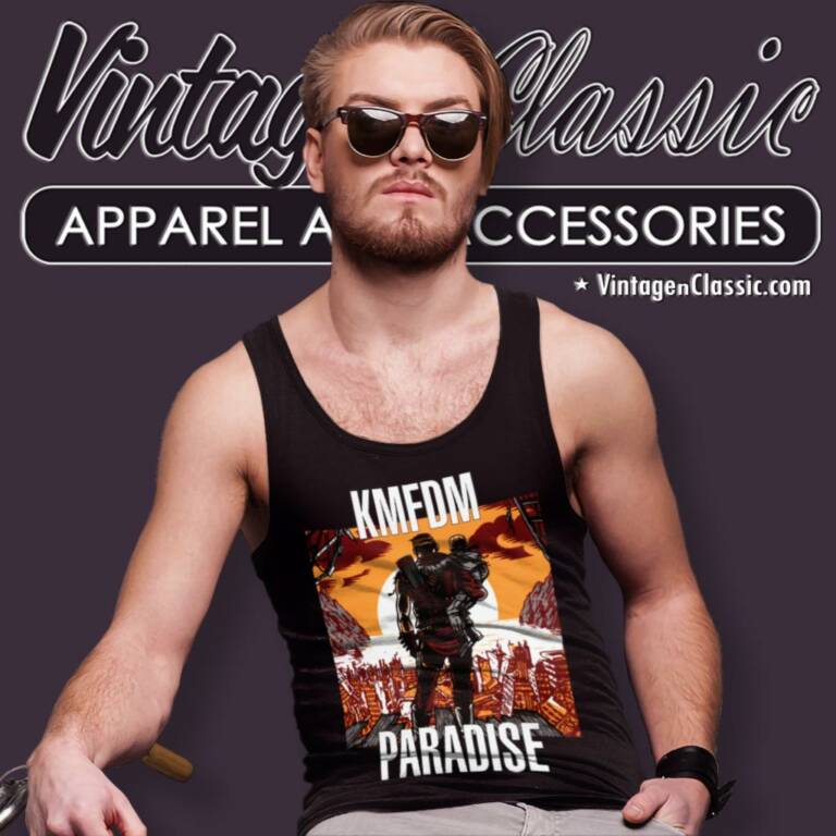 Kmfdm Paradise Tank Top Racerback Kmfdm Paradise Tank Top Racerback