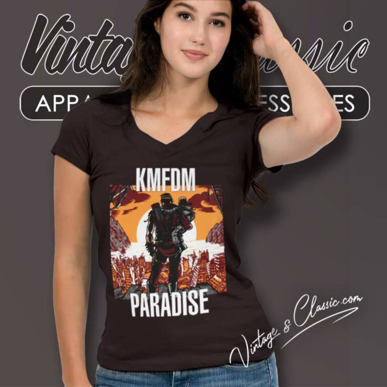 Kmfdm Paradise V Neck TShirt Kmfdm Paradise V Neck TShirt