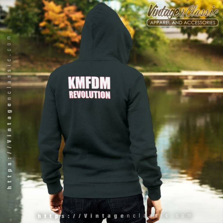 Kmfdm Revolution Backside Hoodie Kmfdm Revolution Backside Hoodie