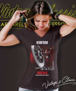 Kmfdm Rocks V Neck TShirt
