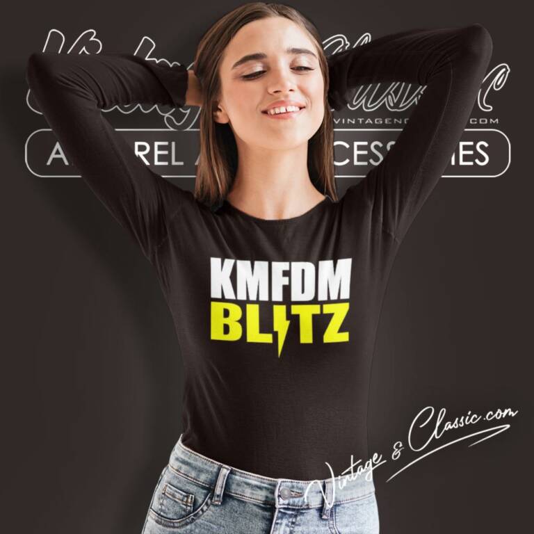 Kmfdm Shirt Blitz 10th Anniversary Long Sleeve Tee Kmfdm Shirt Blitz 10th Anniversary Long Sleeve Tee