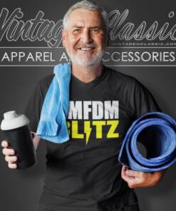 Kmfdm Shirt Blitz 10th Anniversary V Neck TShirt