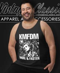 Kmfdm Shirt More And Faster Tank Top Racerback