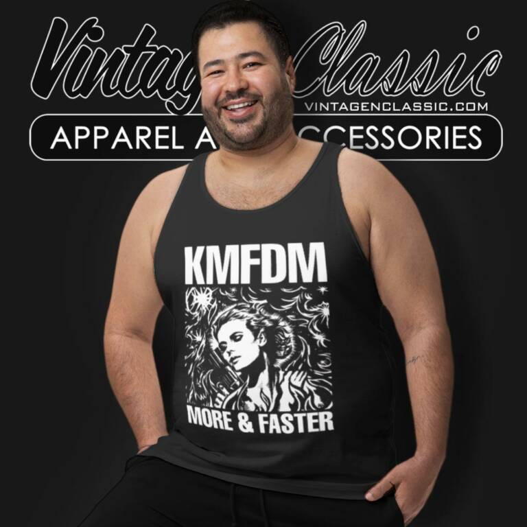 Kmfdm Shirt More And Faster Tank Top Racerback Kmfdm Shirt More And Faster Tank Top Racerback