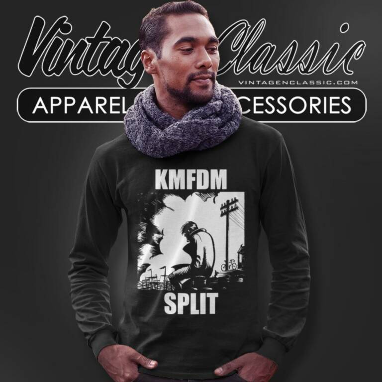 Kmfdm Split Long Sleeve Tee Kmfdm Split Long Sleeve Tee