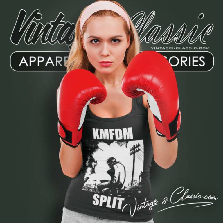 Kmfdm Split Tank Top Racerback Kmfdm Split Tank Top Racerback