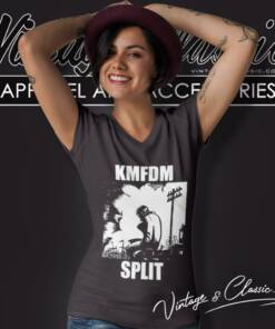 Kmfdm Split V Neck TShirt