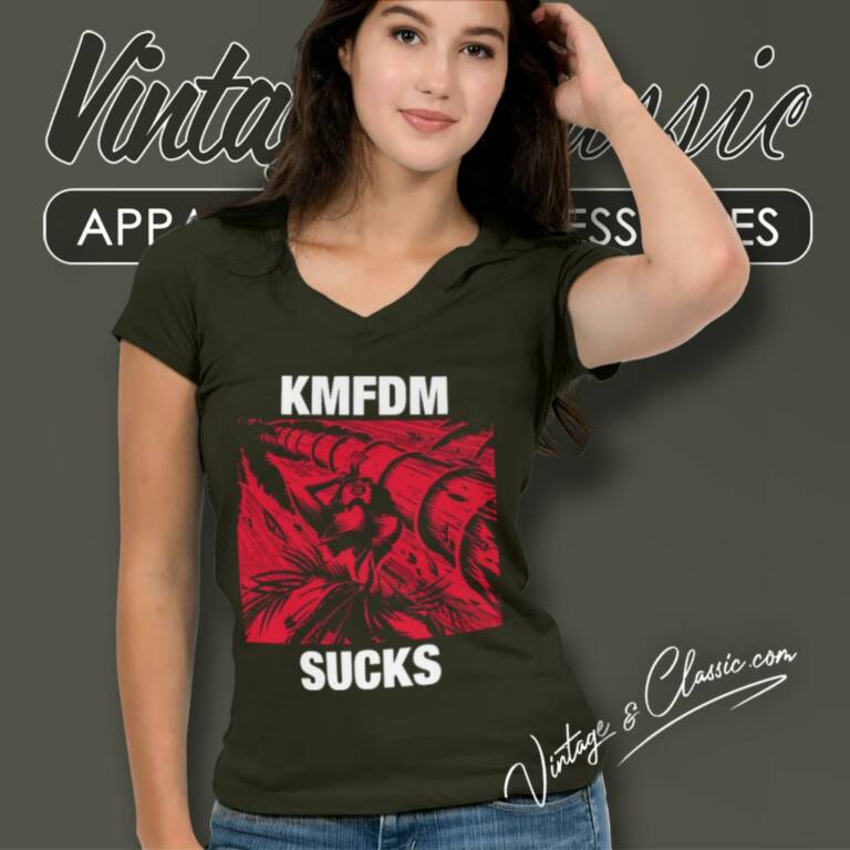 Kmfdm Suck V Neck TShirt Kmfdm Suck V Neck TShirt