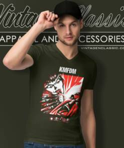 Kmfdm Symbols V Neck TShirt