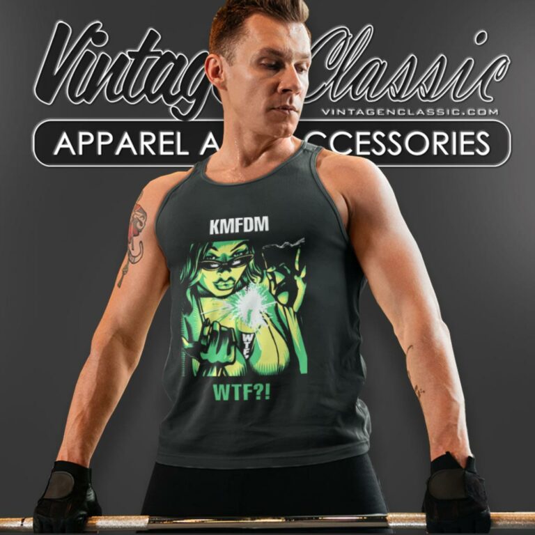 Kmfdm Wtf Tank Top Racerback Kmfdm Wtf Tank Top Racerback