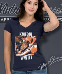Kmfdm Wwiii V Neck TShirt