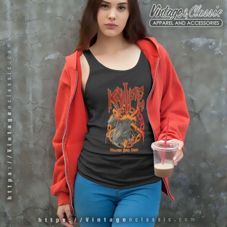 Knife Shirt Heaven Into Dust Tank Top Racerback Knife Shirt Heaven Into Dust Tank Top Racerback