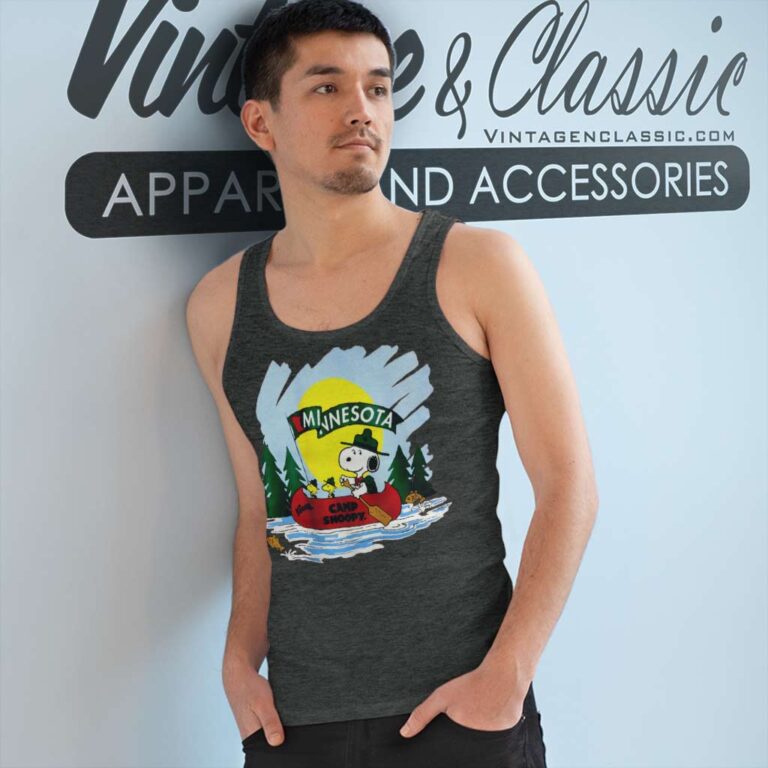 Knotts Camp Snoopy Minnesota Tank Top Racerback Knotts Camp Snoopy Minnesota Tank Top Racerback