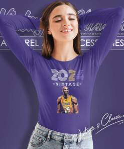 Kobe Bryant 2024 Shirt Gifts For Fans Long Sleeve Tee