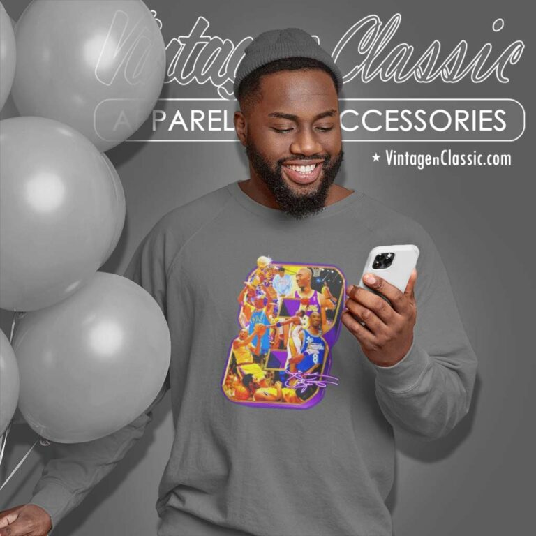 Kobe Bryant 8 Shirt Los Angeles Lakers Signature Sweatshirt Kobe Bryant 8 Shirt Los Angeles Lakers Signature Sweatshirt